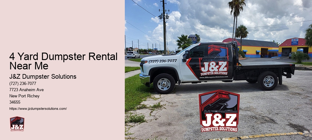 4 Yard Dumpster Rental Near Me